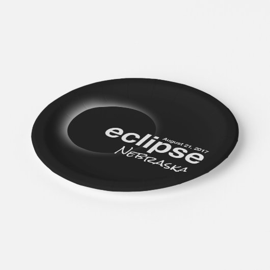 2017 Nebraska Pappteller (Schrägansicht)