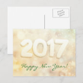 2017 New Year Feiertagspostkarte (Vorne/Hinten)