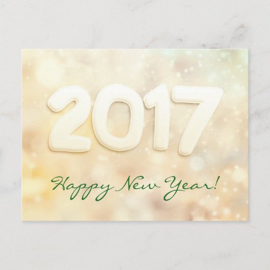 2017 New Year Feiertagspostkarte (Vorderseite)