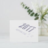 2017 New Year Feiertagspostkarte (Stehend Vorderseite)