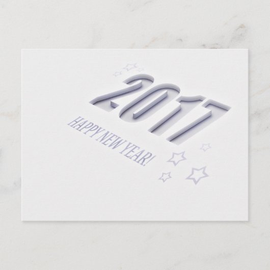 2017 New Year Feiertagspostkarte (Vorderseite)