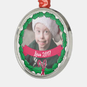 2017 PERSONALISIERTE WEIHNACHTSverzierungen Ornament Aus Metall (Links)
