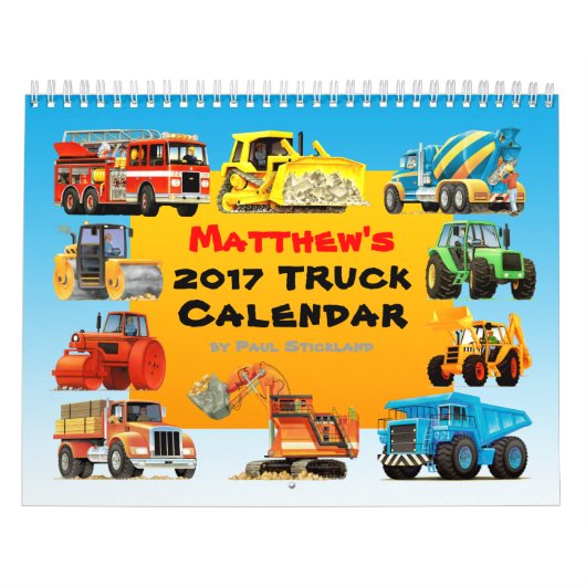 2017 Riese-Bau-LKW-Kalender Kalender (Titelbild)