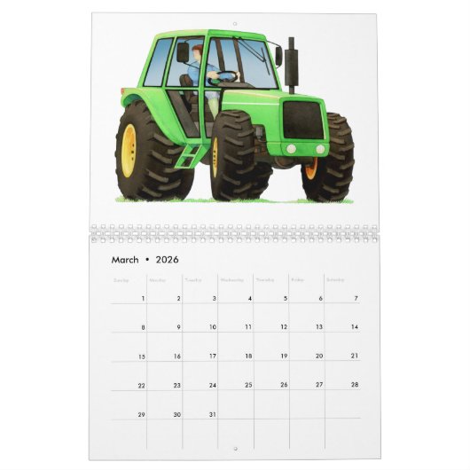 2017 Riese-Bau-LKW-Kalender Kalender (Mär 2026)