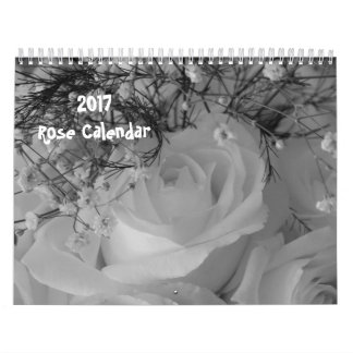 2017 - Rose zurück Kalender-Genommen in Zeit Kalender