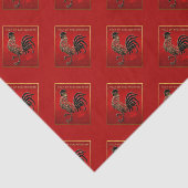 2017 Runderjahr mit Embossed Embossed Tissue Paper Seidenpapier (Ausschnitt)