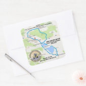 2017 SALTON SEEGP QUADRATISCHER AUFKLEBER (Umschlag)