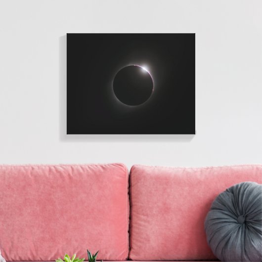 2017 Solar Eclipse - Baileys Beads Leinwanddruck (Insitu (Wohnzimmer))