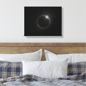 2017 Solar Eclipse - Baileys Beads Leinwanddruck (Insitu (Schlafzimmer))