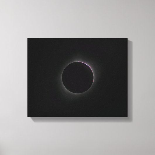 2017 Solar Eclipse - Chromosphäre Leinwanddruck (Vorderseite)