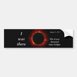 2017 Solar Eclipse "I was there" Edition Autoaufkleber