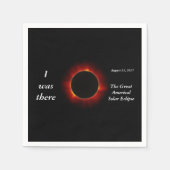 2017 Solar Eclipse "I was there" Edition Serviette (Vorderseite)