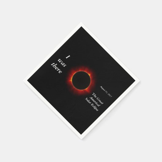 2017 Solar Eclipse "I was there" Edition Serviette (Ecke)