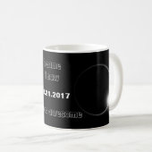 2017 Solar Eclipse kam ich, sah ich, es war phanta Kaffeetasse (VorderseiteRechts)
