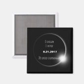 2017 Solar Eclipse kam ich, sah ich, es war phanta Magnet (Vorderseite/Rückseite)