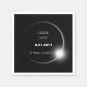 2017 Solar Eclipse kam ich, sah ich, es war phanta Serviette (Vorderseite)