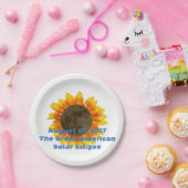 2017 Solar Eclipse, Sonnenblume Edition Pappteller (Party)