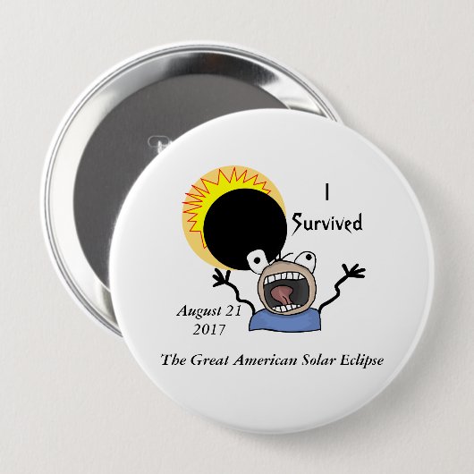 2017 Solar Eclipse Survival Edition Button (Vorne & Hinten)