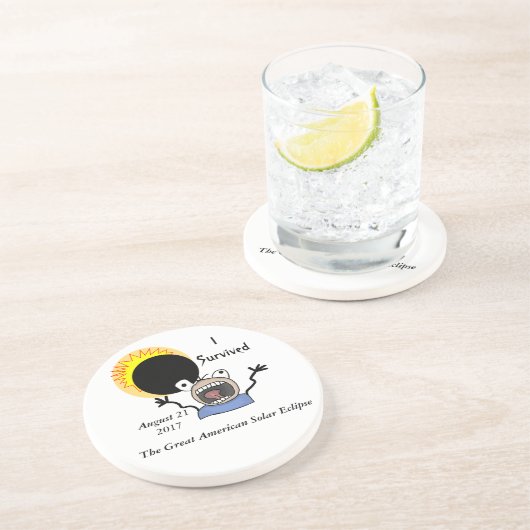 2017 Solar Eclipse Survival Edition Untersetzer (Seite)