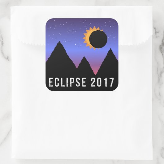 2017 Solar Eclipse Themed Stickers (Tasche)