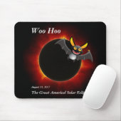 2017 Solar Eclipse, Vampire Edition Mousepad (Mit Mouse)