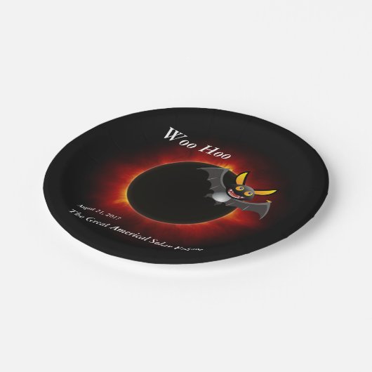 2017 Solar Eclipse, Vampire Edition Pappteller (Schrägansicht)