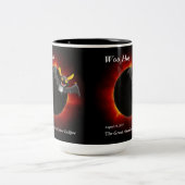 2017 Solar Eclipse, Vampire Edition Zweifarbige Tasse (Mittel)