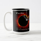 2017 Solar Eclipse, Vampire Edition Zweifarbige Tasse (Links)