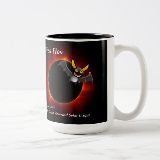 2017 Solar Eclipse, Vampire Edition Zweifarbige Tasse (Rechts)