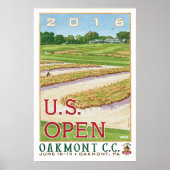 2017 USA Open golf Oakmont Country Club Geschenke Poster (Vorne)