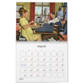 2017 Vintager lebender Kalender (Mär 2027)