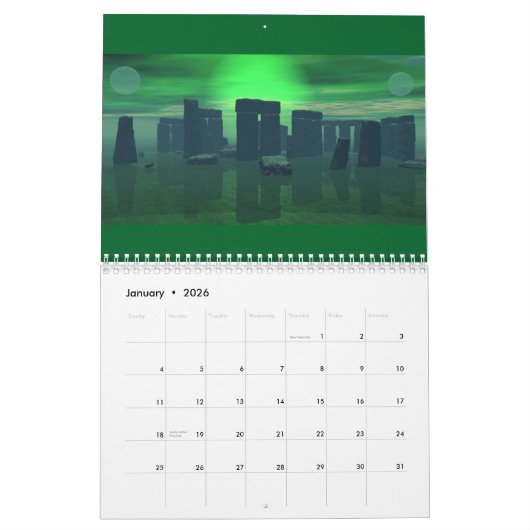 2017 Visionen von Stonehenge Kalender (Jan 2026)