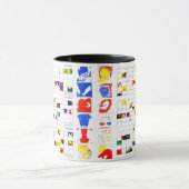 2017 zwölf Monats-Kalender-Astrologie-Tasse Tasse (Zentrum)