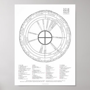 2018-2019 Color-the-Year Liturgical Calendar NEW! Poster