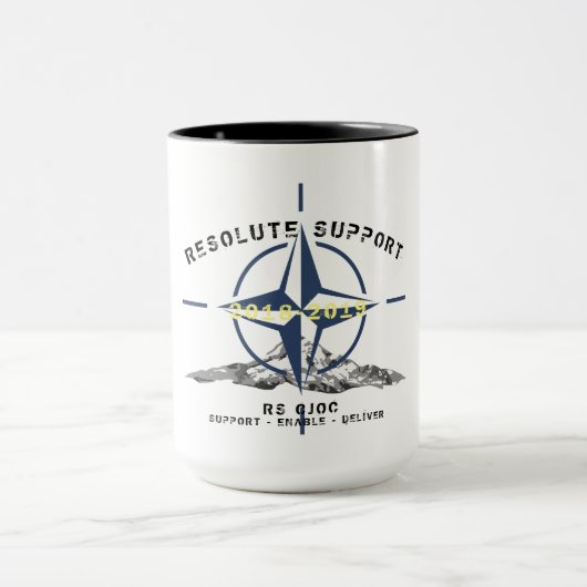 2018-2019 entschlossene Stützkaffee-Tasse Tasse (Zentrum)
