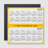 2018-2019 Gold 2 Year Calendar by Janz Magnetkarte (Vorne/Hinten)