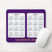 2018-2019 lila Kalender durch Janz Mousepad (Mit Mouse)