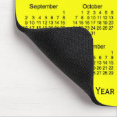 2018-2019 Schuljahr-Gelb-Kalender durch Janz Mousepad (Ecke)