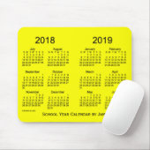2018-2019 Schuljahr-Gelb-Kalender durch Janz Mousepad (Mit Mouse)