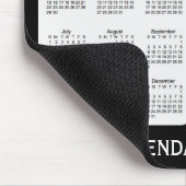 2018-2019 schwarzer Kalender durch Janz Mousepad (Ecke)