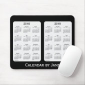 2018-2019 schwarzer Kalender durch Janz Mousepad (Mit Mouse)