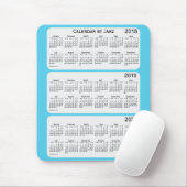 2018-2020 Sky Blue Calendar von Janz Mousepad (Mit Mouse)