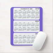 2018-2020 Slate Blue Calendar von Janz Mousepad (Mit Mouse)