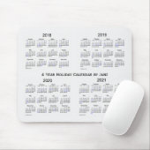 2018-2021 weißer Rauch-Feiertags-Kalender durch Mousepad (Mit Mouse)