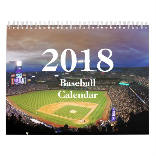 2018 Baseball Calendar-HAMbyWhiteGlove Kalender (Titelbild)