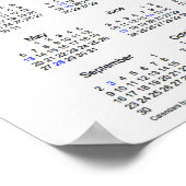 2018 Butterfly Holiday Calendar von Janz Poster (Ecke)