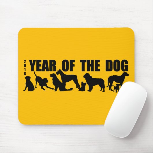 2018 Chinesisches Neujahr des Hundes Y Mousepad (Mit Mouse)
