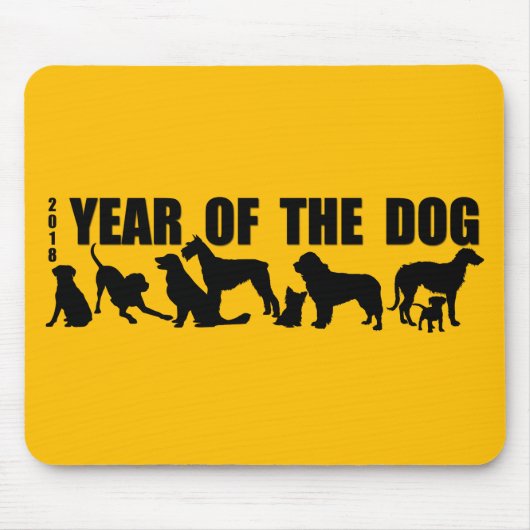 2018 Chinesisches Neujahr des Hundes Y Mousepad (Vorne)