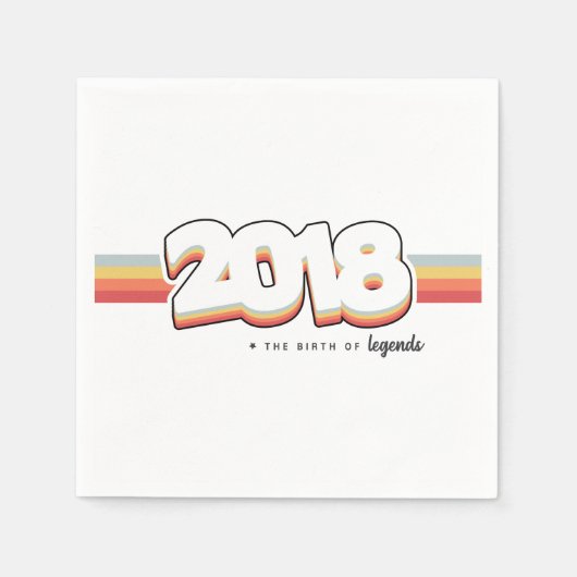 2018 Die Geburt von Legenden Serviette (Vorderseite)