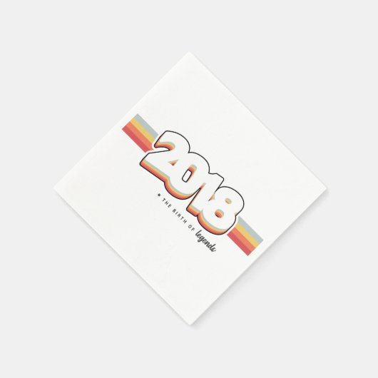 2018 Die Geburt von Legenden Serviette (Ecke)